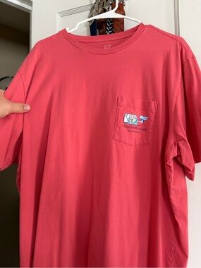Vineyard Vines Nantucket Men’s Pocket T-Shirt - Coral Pink